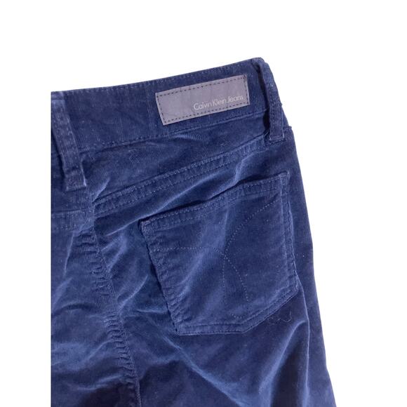 Lot of 2 Calvin Klein Corduroy Jeans Ultimate Skinny Size 2x30 Black & Blue - Picture 6 of 10